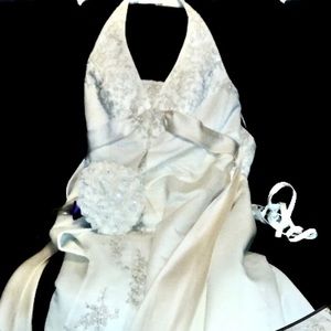 David's Bridal Wedding Dress 26W Ivory